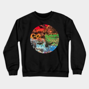 All the Colors / Acrylic Pouring Crewneck Sweatshirt